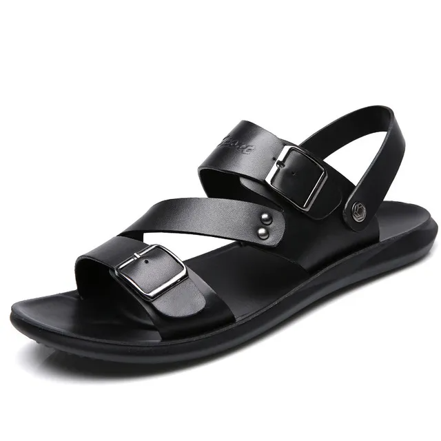 - Summer Casual Double Buckle Men's Sandals - mens sandals at TFC&H Co.