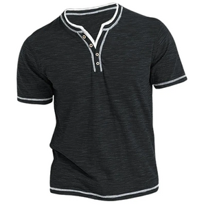 - Fashion Basic Small V-Neck Casual Short-Sleeved Men's T-Shirt - Mens T-Shirts at TFC&H Co.