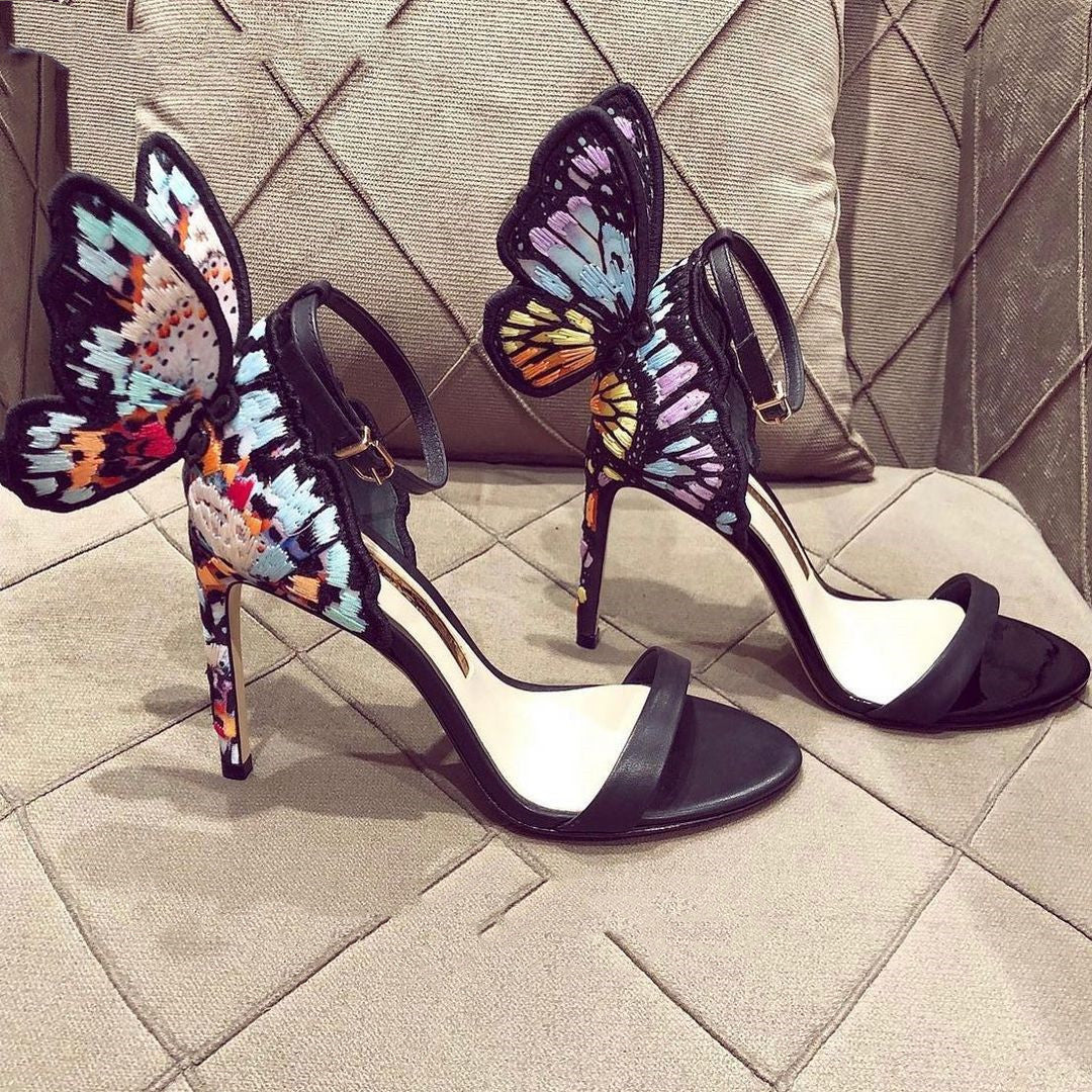 - Women's Butterfly Wing High-heeled Sandals - womens shoe at TFC&H Co.