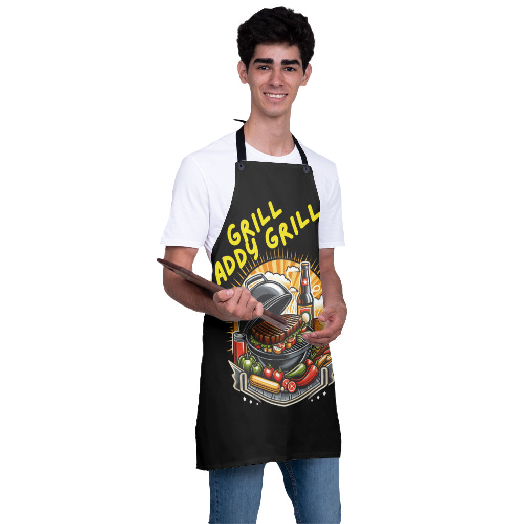 27X30 Black - Grill Daddy Grill Mapron in Black|Great Father's Day Gift - apron at TFC&H Co.