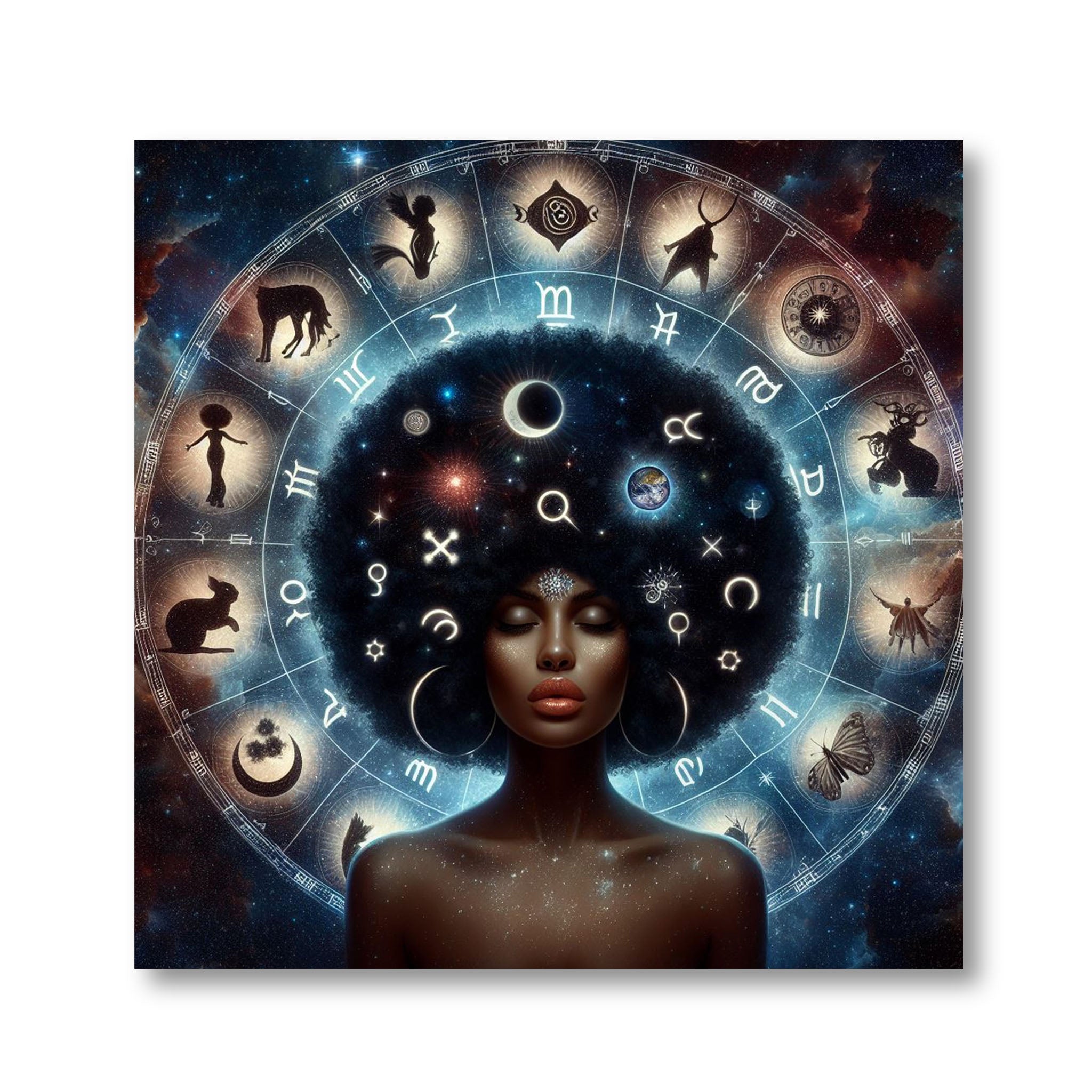 4-pack - Celestial Zodiac Photo Tile (4-Design Pack) - wall art at TFC&H Co.