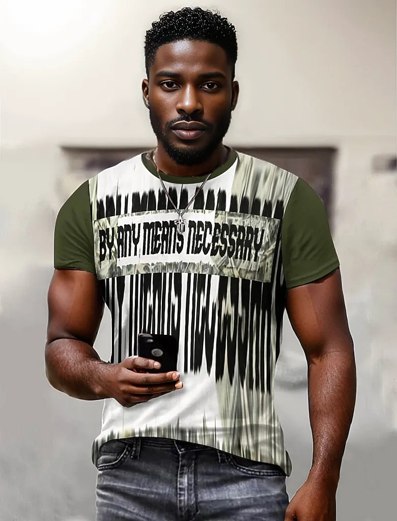 - B.A.M.N - By Any Means Necessary Mens T-shirts - mens t-shirt at TFC&H Co.