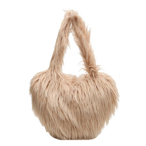 Khaki - Plush Armpit Shoulder Bags - handbags at TFC&H Co.