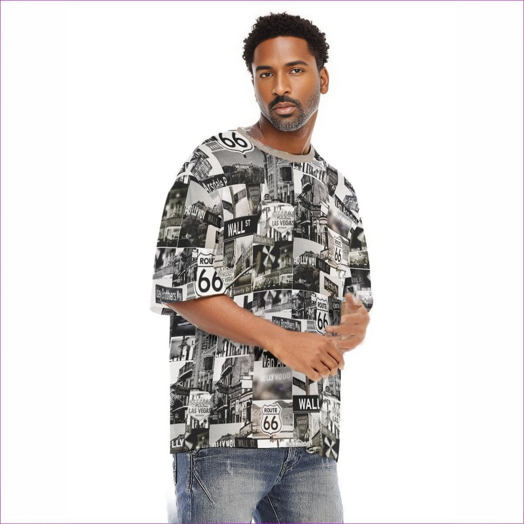 Greyed Streets Men's Loose T-Shirt - men's t-shirt at TFC&H Co.