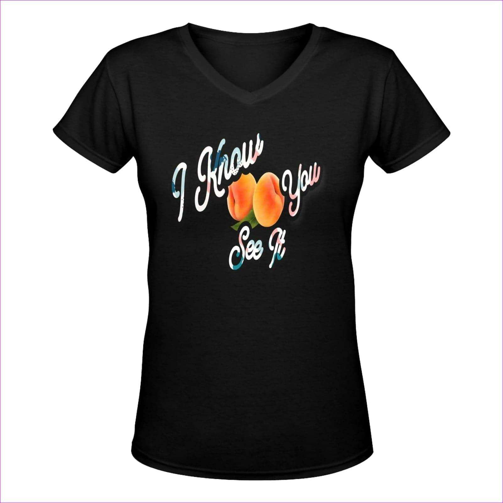 Woman - "I Know You See It" V-Neck Womens T-Shirt - Womens T-Shirts at TFC&H Co.