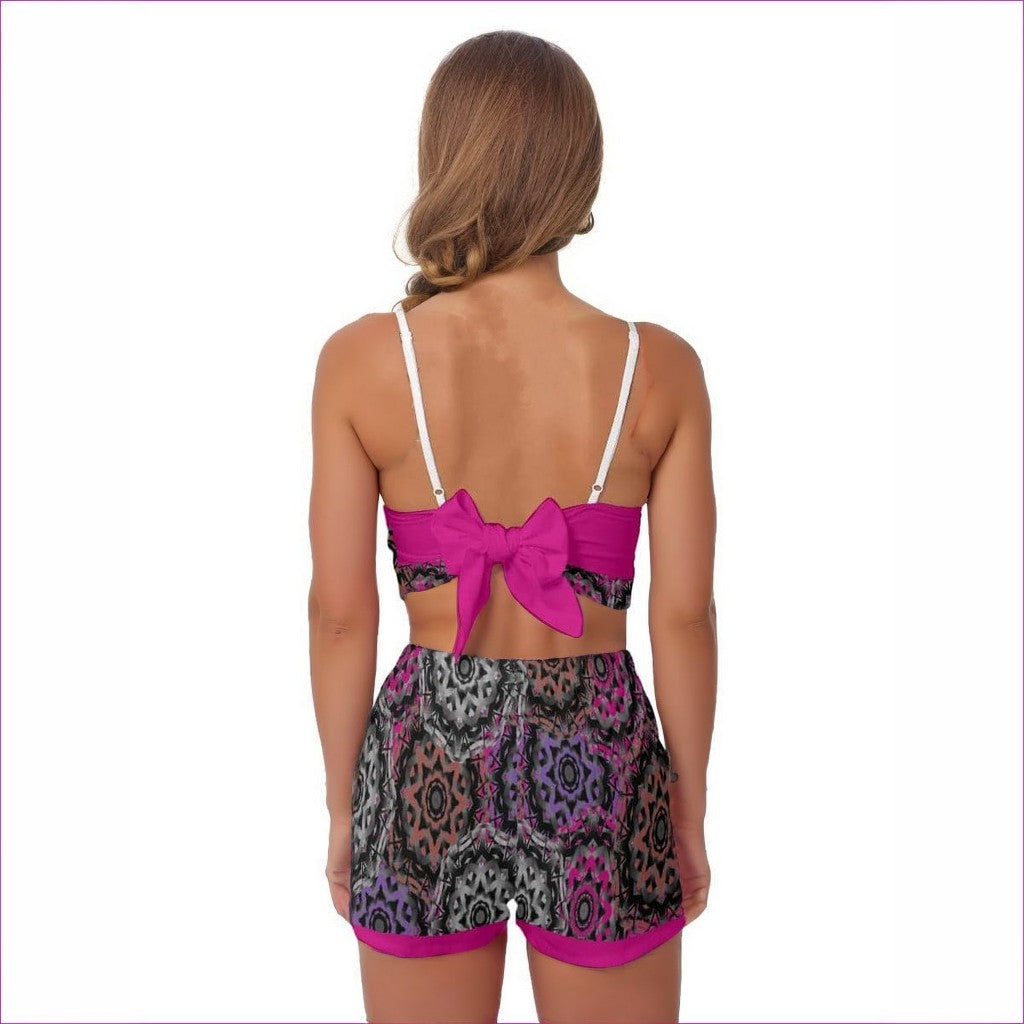 Mandala Graffiti Womens Camisole Short Set - women's crop top & shorts set at TFC&H Co.