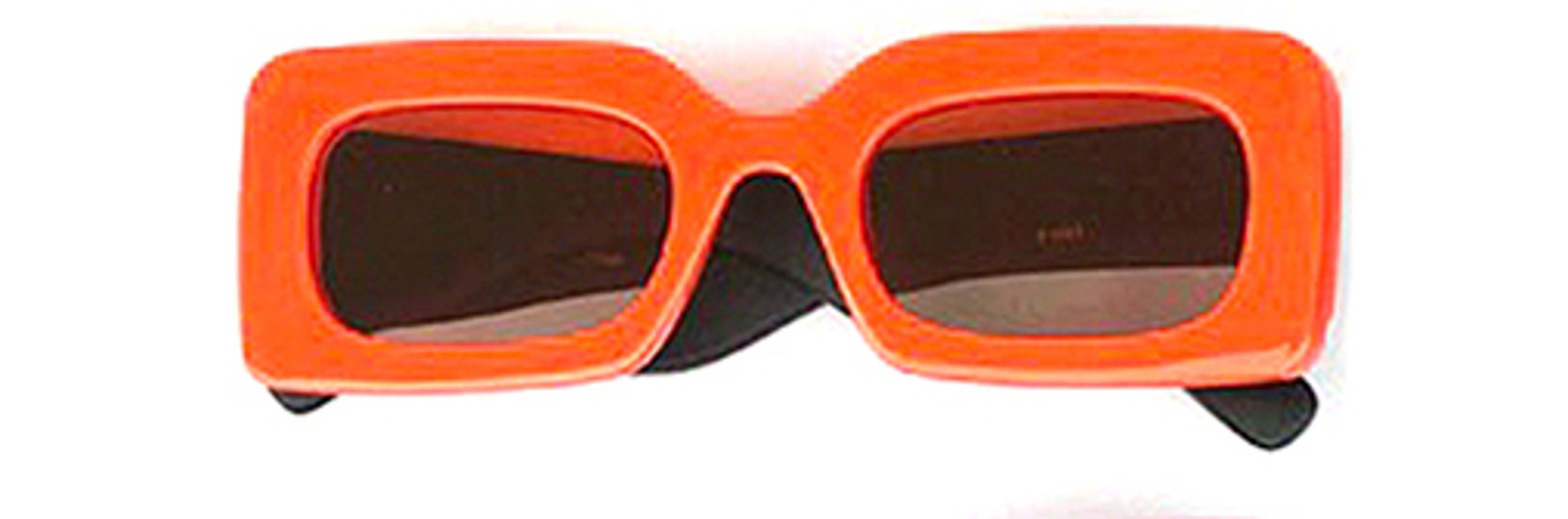 Orange - Modern Rounded Square Chic Sunglasses - Sunglasses at TFC&H Co.