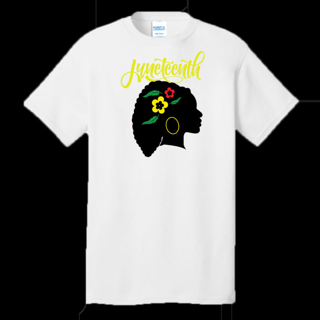 UNISEX T-SHIRT WHITE - Silhouette of Life Unisex Juneteenth T-shirt - Ships from The US - Unisex T-Shirt at TFC&H Co.