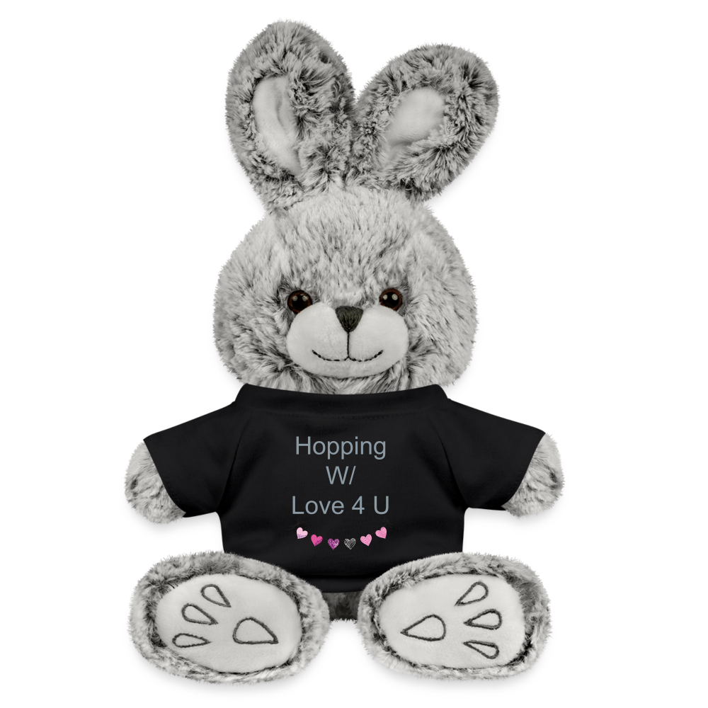black - Hopping with Love Valentine's Day Rabbit - Stuffed Rabbit at TFC&H Co.