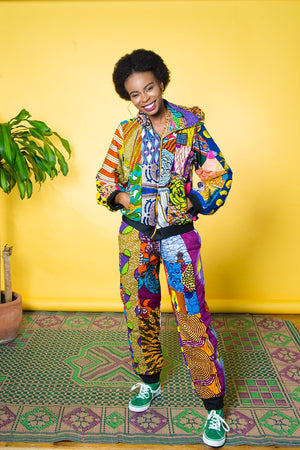 - Festival Hippie African Print Unisex Jacket, Sustainable Clothing - unisex jacket at TFC&H Co.