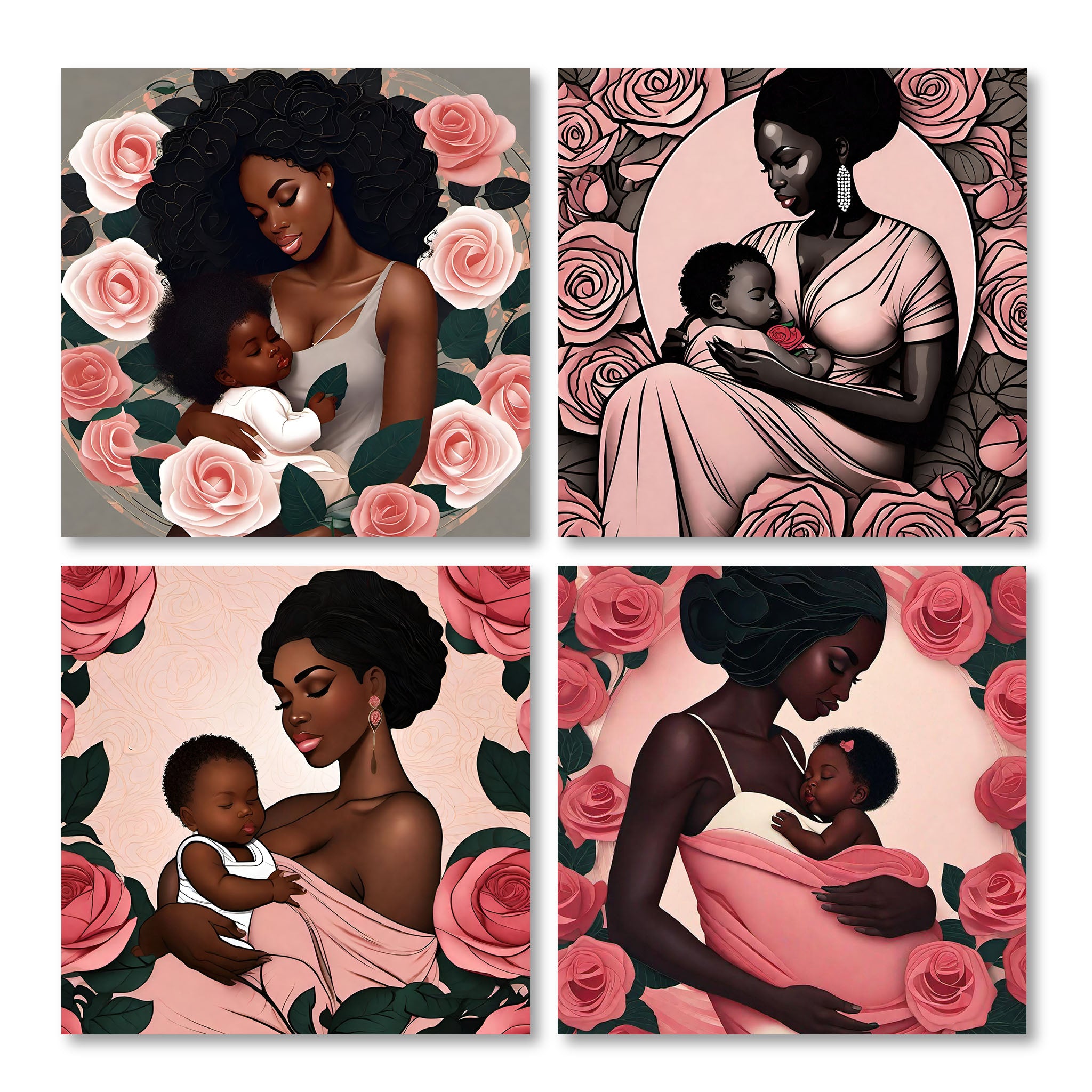 - Mother's Love Photo Tile (4 pack magnetic) - wall art at TFC&H Co.