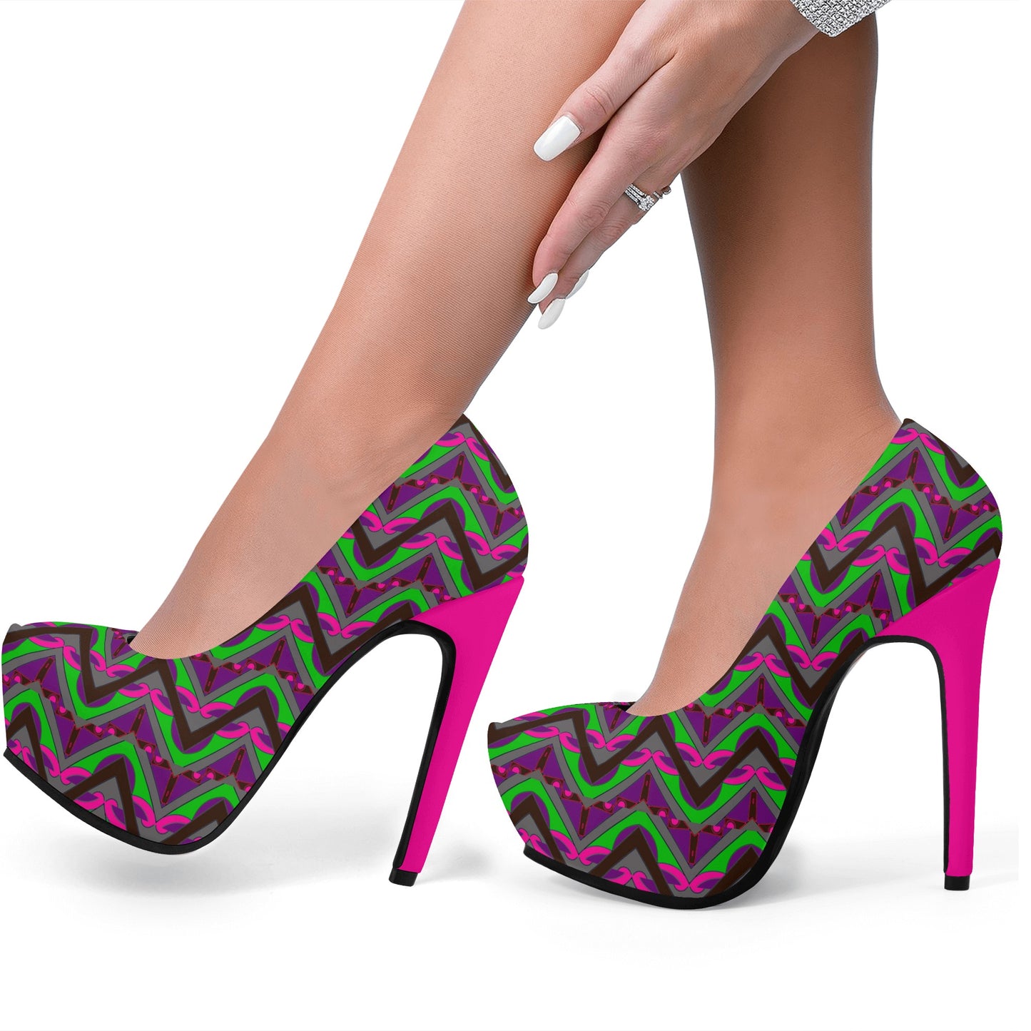 Maze Women Platform Pumps 5 Inch High Heels - women's shoes at TFC&H Co.
