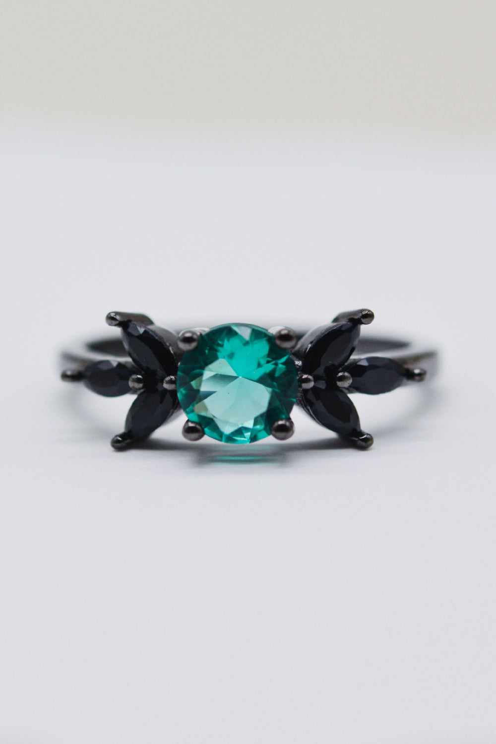 - Paraiba Tourmaline and Zircon Leaf Ring - ring at TFC&H Co.