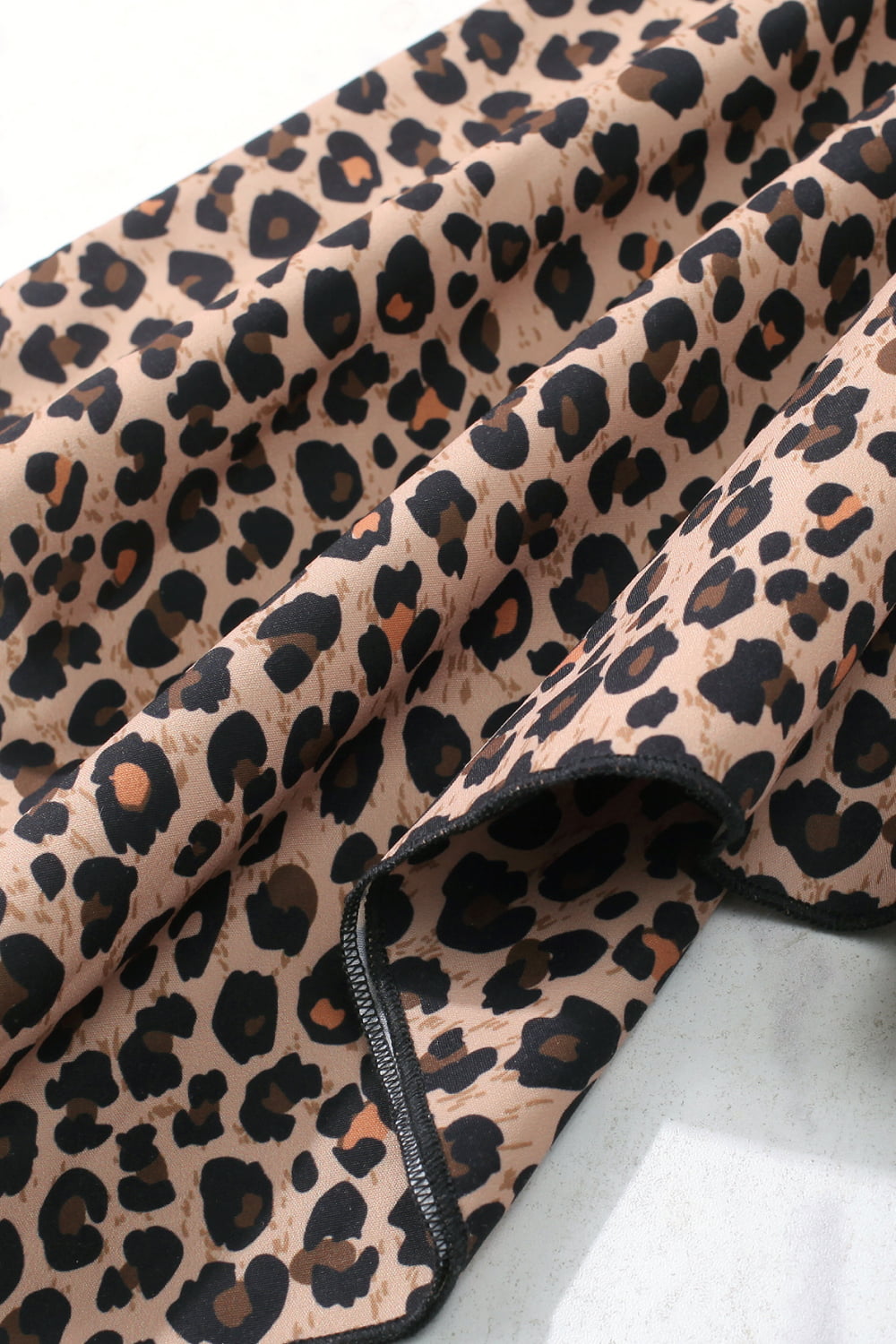 - Girls Leopard Graphic Handkerchief Hem Spliced Dress - girls dress at TFC&H Co.