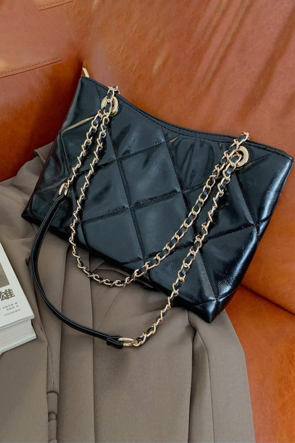 - PU Leather Shoulder Bag - handbag at TFC&H Co.