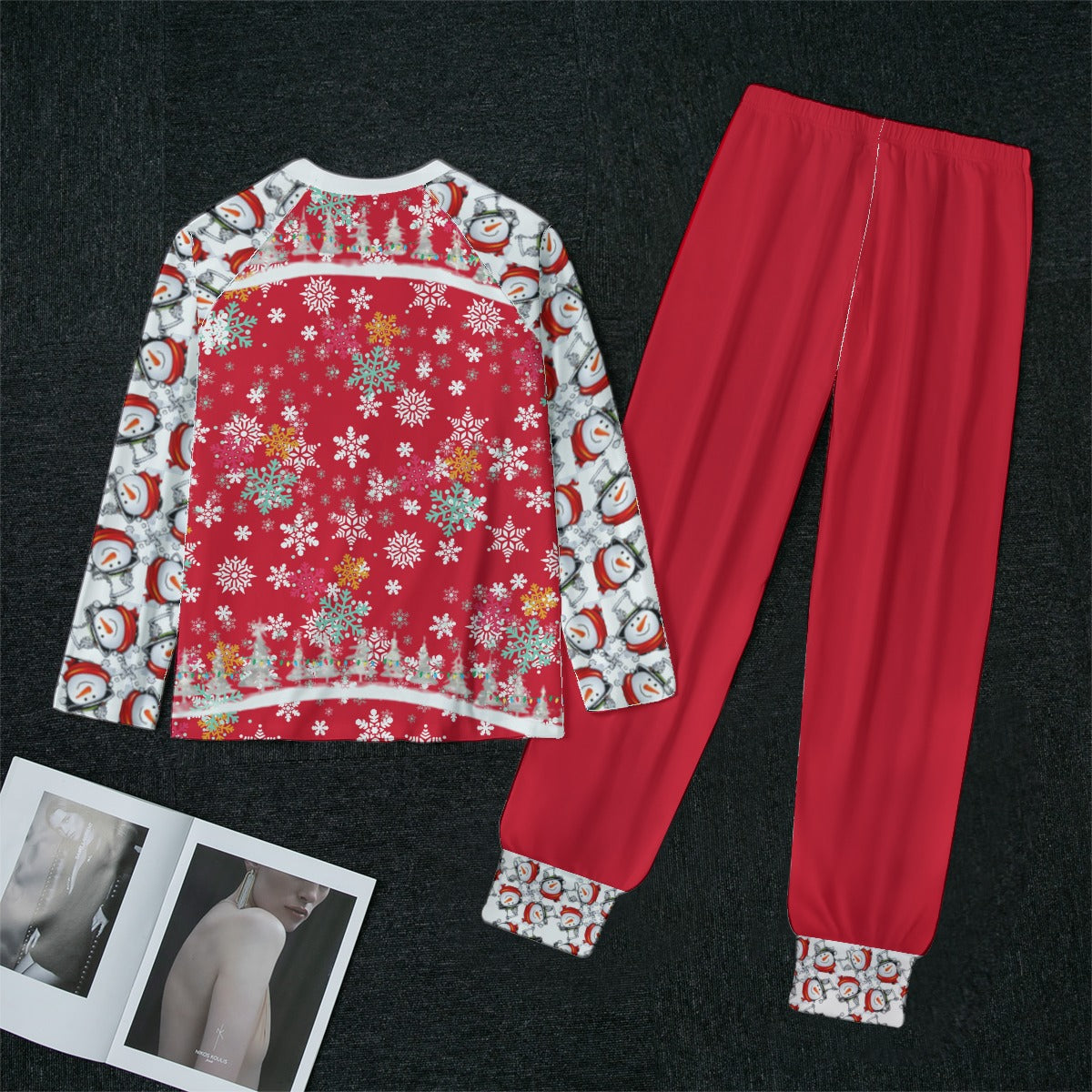 - Snow Man's Delight Women's Christmas Pajamas - womens pajama set at TFC&H Co.