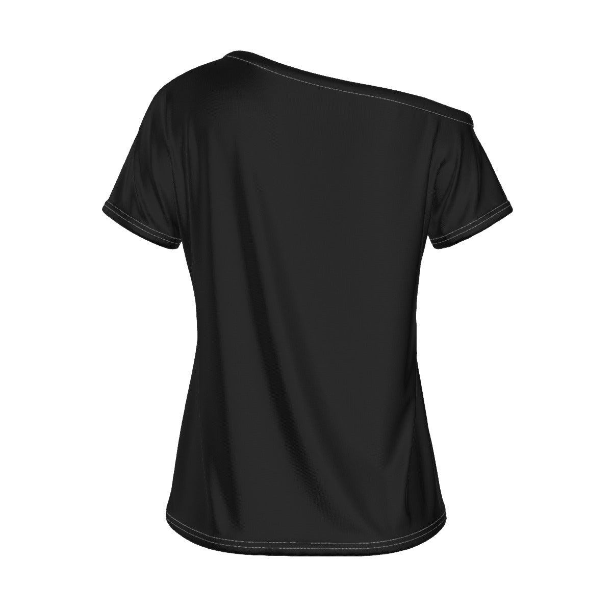 - So Sweet Women's Off-Shoulder Black T-shirt - womens t-shirt at TFC&H Co.