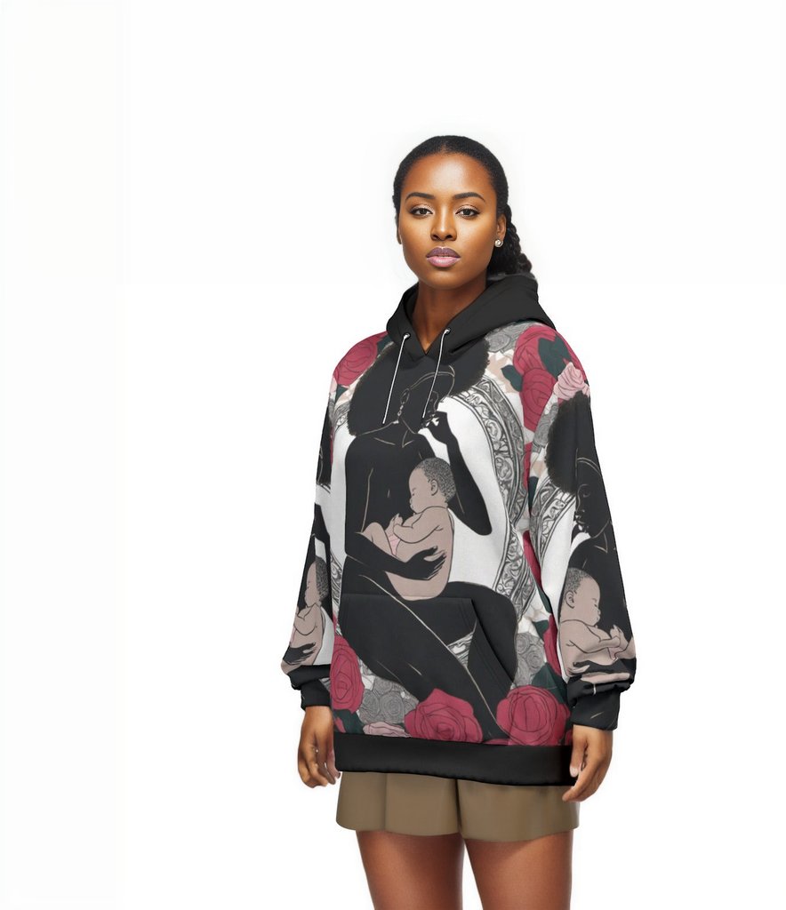 3XL Multi-colored - Mother Unisex Pullover Hoodie | 100% Cotton - unisex hoodie at TFC&H Co.