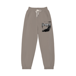 DARK GRAY - Respect Men's Zipper Split Hem Cotton Joggers - mens joggers at TFC&H Co.