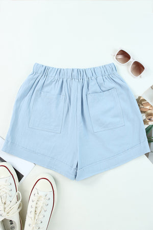 - Drawstring Elastic Waist Pocket Shorts - 4 colors - womens shorts at TFC&H Co.