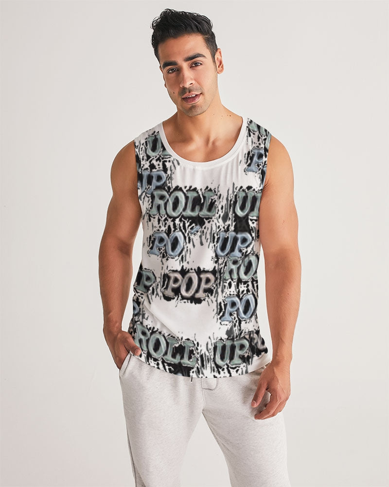 - Roll Up Po' Up Pop Men's Sports Tank - mens tank top at TFC&H Co.