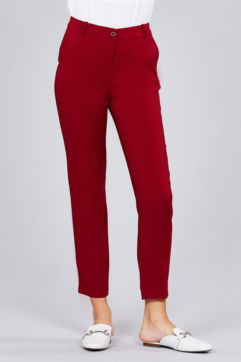 Seam Side Pocket Classic Long Pants - 2 colors - women's pants at TFC&H Co.