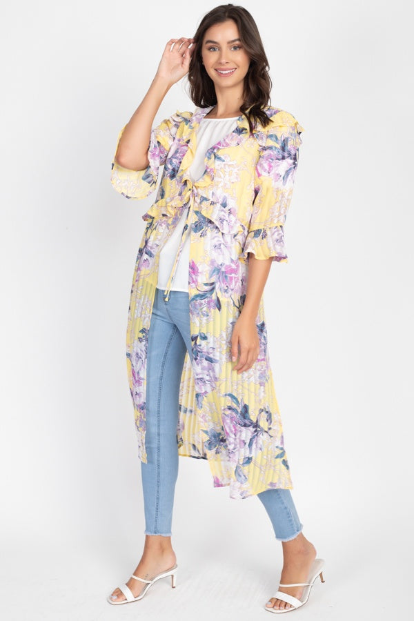 Ruffle Robe Cardigan - 3 colors - women's cardigan at TFC&H Co.