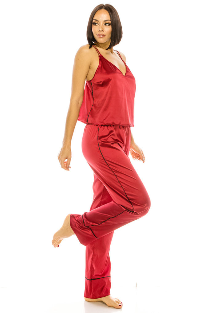 - Women's Satin Pj Set - 2 colors - womens sleepwear at TFC&H Co.