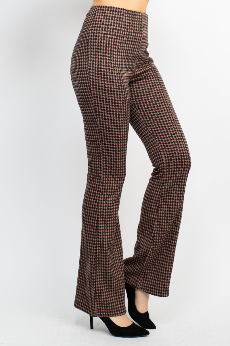 Coco/Black - Plaid Bell Bottom Pants - 2 colors - womens pants at TFC&H Co.
