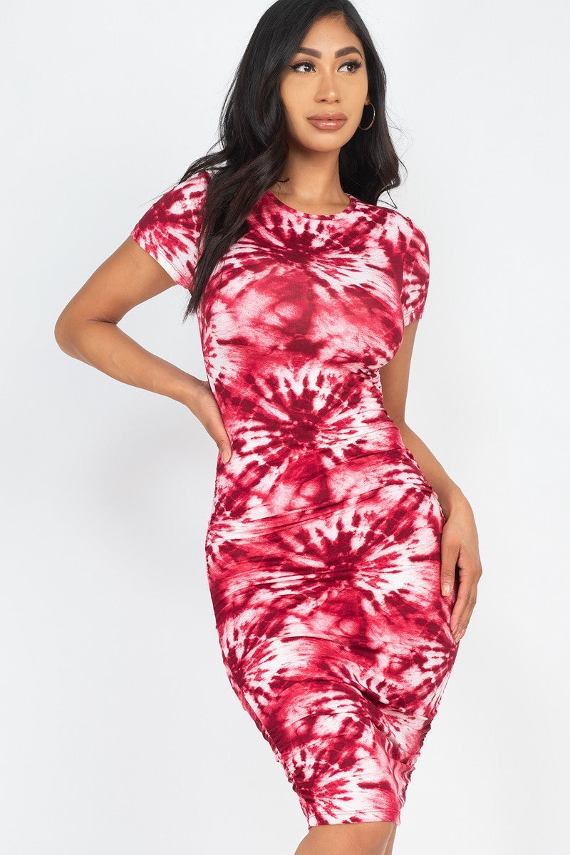 - Tie-dye Printed Dress - 4 colors - Ships from The US - womens dress at TFC&H Co.