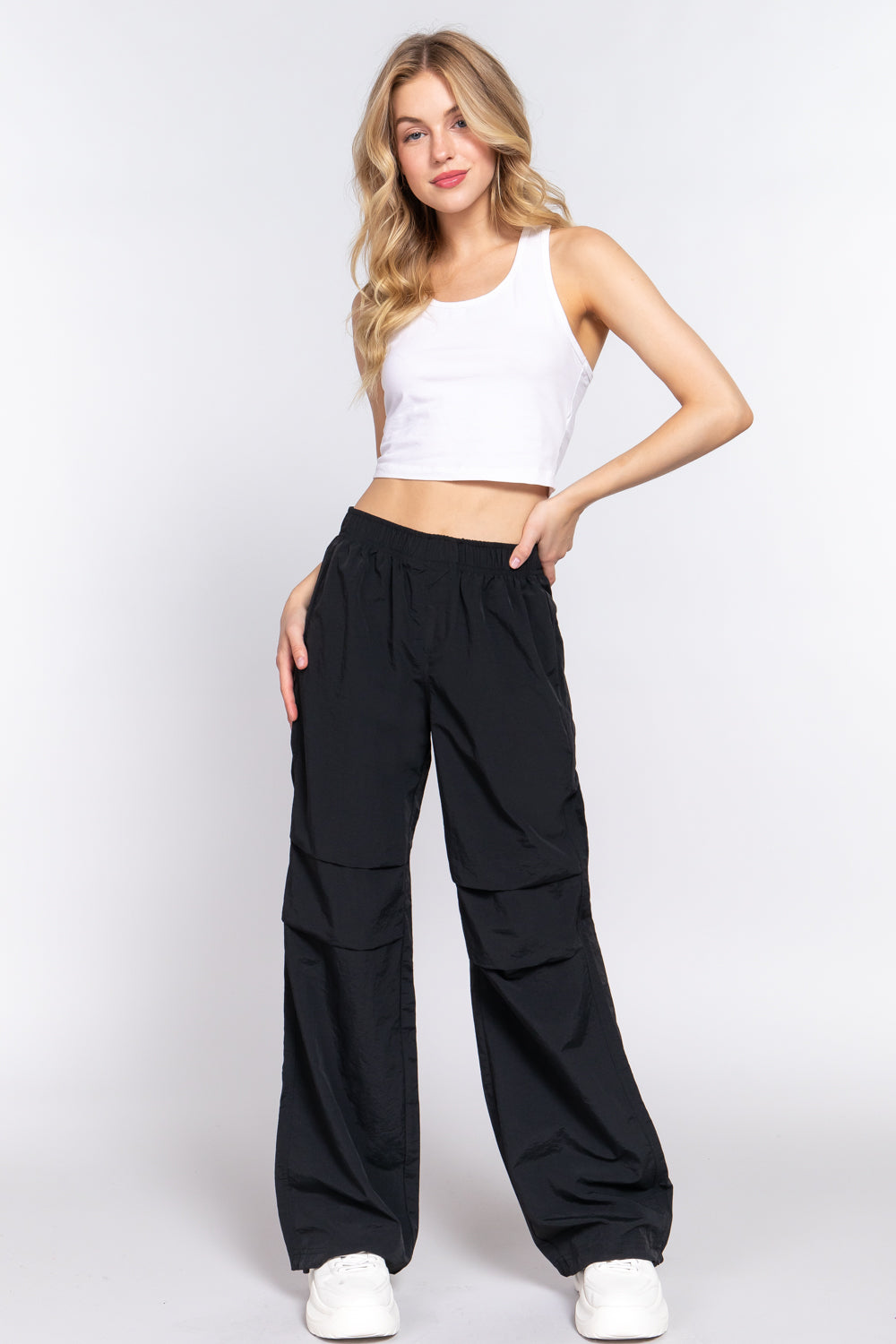 - Waist Elastic Parachute Pants - 3 colors to choose from - womens pants at TFC&H Co.
