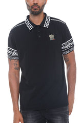 Black - Version Couture Men's Polo Button Down Shirt - 4 colors - mens polo shirt at TFC&H Co.