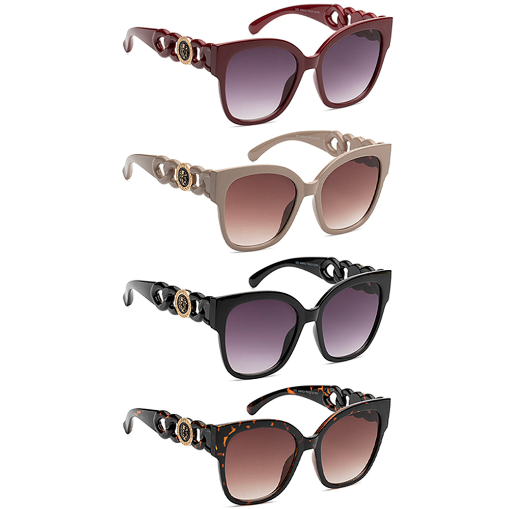 - Fashion Design Round Cat Eye Sunglasses - Sunglasses at TFC&H Co.