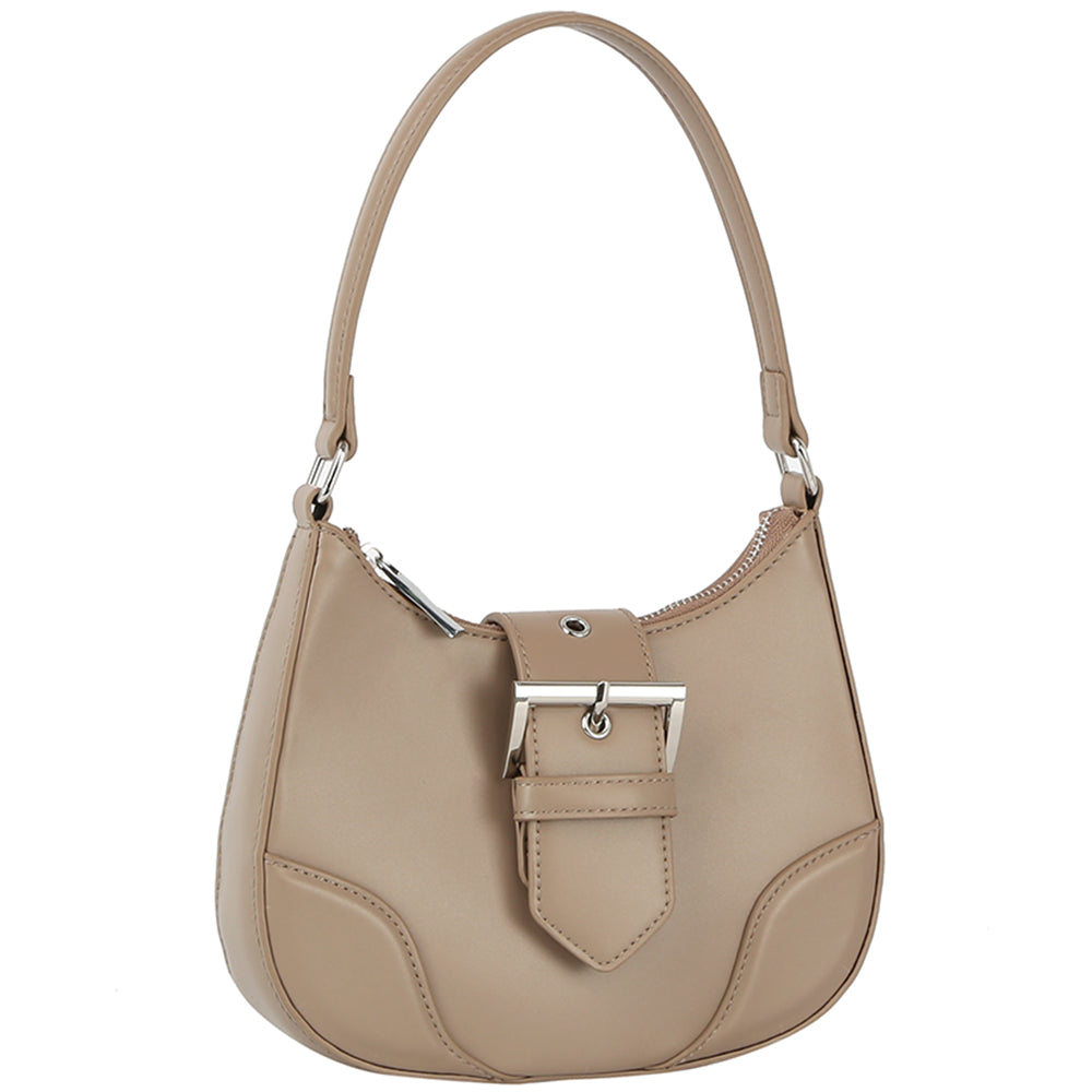 Stone - Fashion Buckle Curve Handle Shoulder Bag - 3 colors - handbag at TFC&H Co.