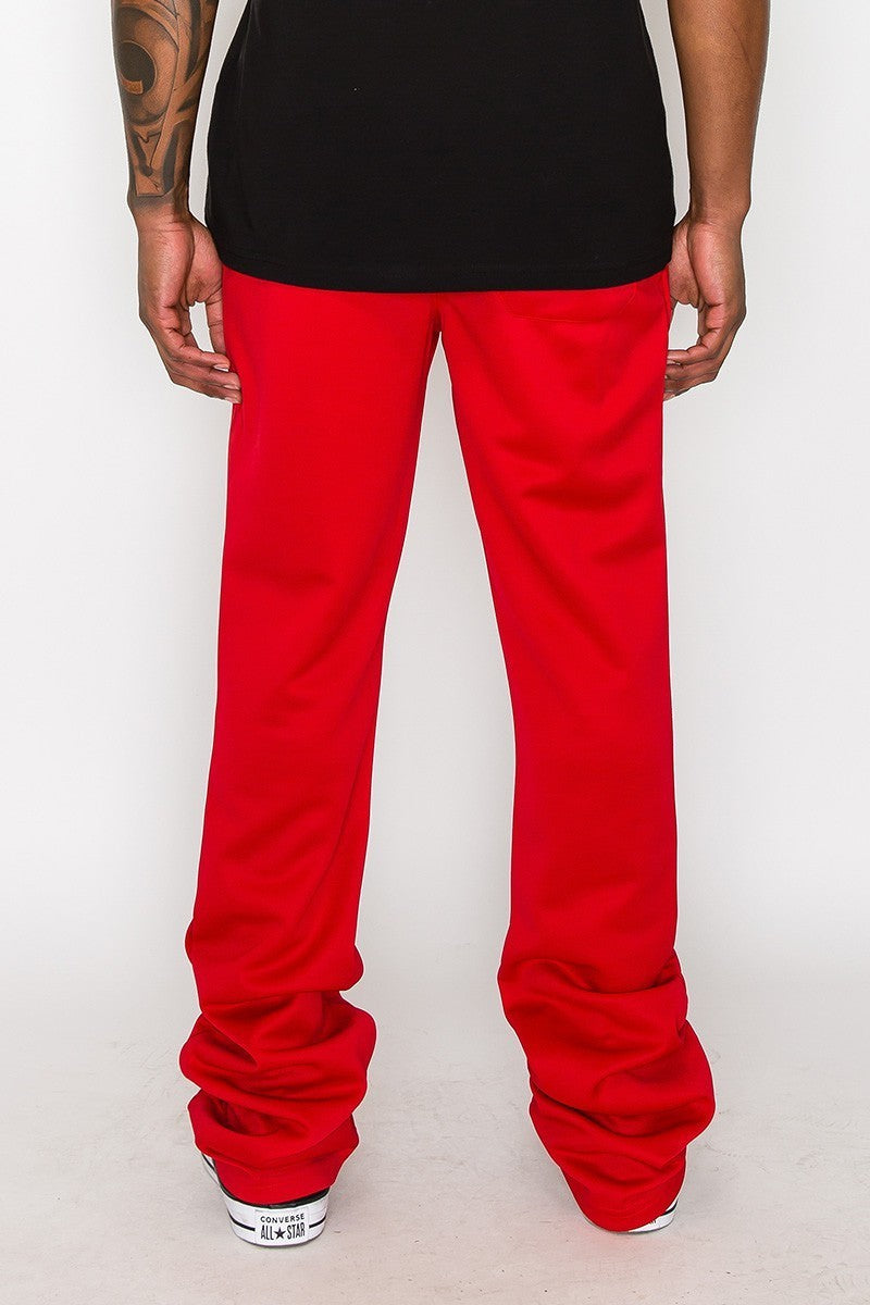 - Solid Flare Stacked Men's Track Pants - mens track pants at TFC&H Co.
