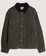 Dark Olive S - Casual Corduroy Lined Trucker Jacket for Men - 2 colors - mens jacket at TFC&H Co.