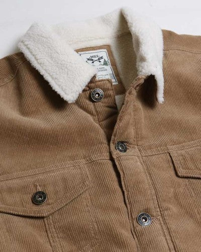 - Casual Corduroy Lined Trucker Jacket for Men - 2 colors - mens jacket at TFC&H Co.