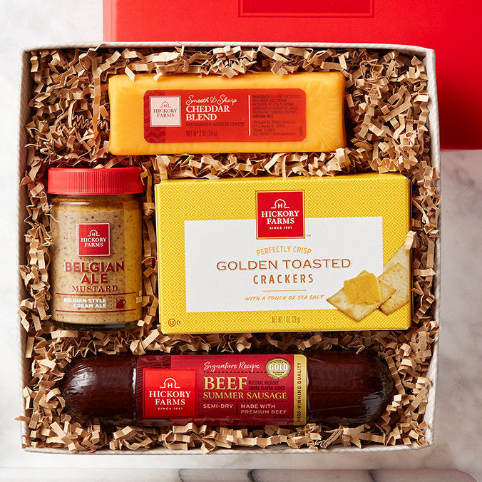 - Savory Sampler Delight: Cheese Gift Box - Gift basket at TFC&H Co.