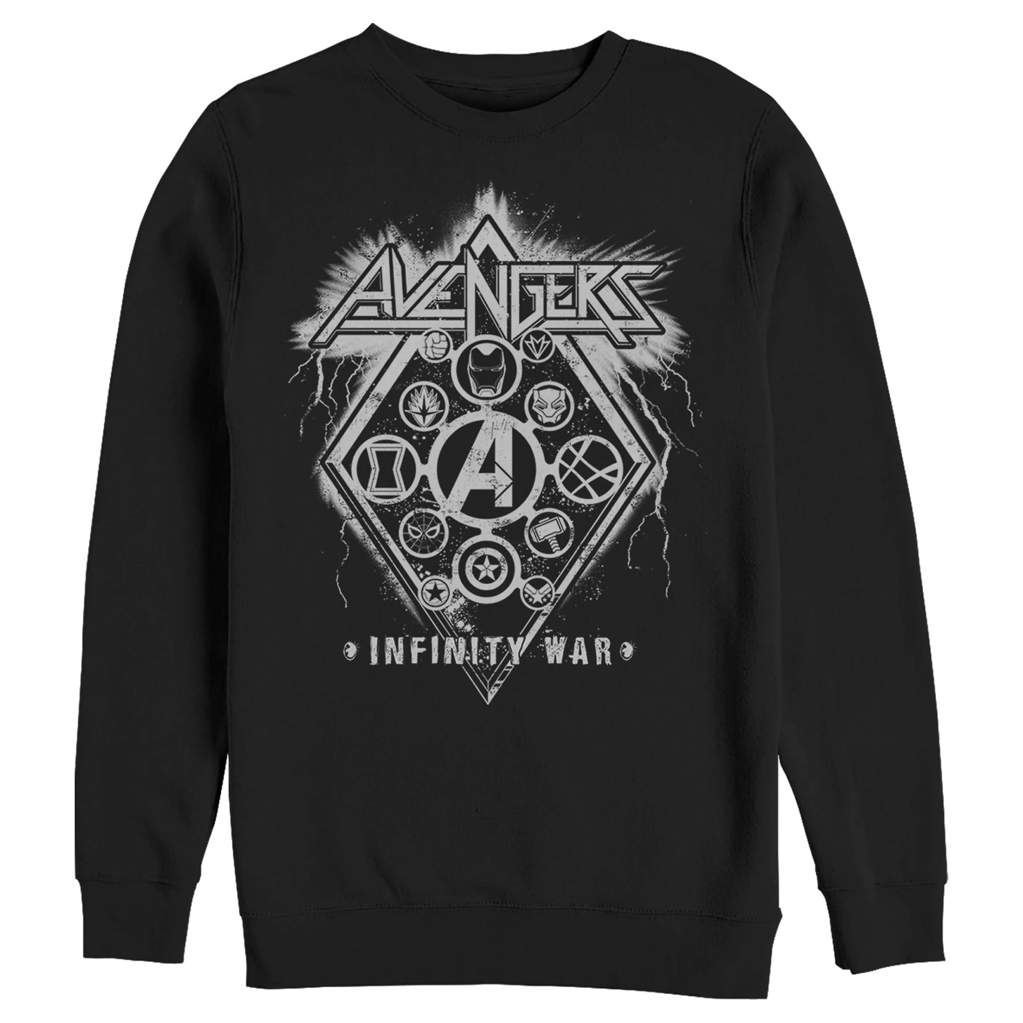 BLACK - Men's Marvel Avengers Concert Sweatshirt - Sweatshirt at TFC&H Co.