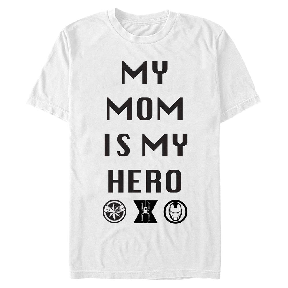 WHITE - Men's Marvel MOM IS MY HERO T-Shirt - Ships from The USA - mens t-shirt at TFC&H Co.