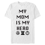 WHITE - Men's Marvel MOM IS MY HERO T-Shirt - Ships from The USA - mens t-shirt at TFC&H Co.