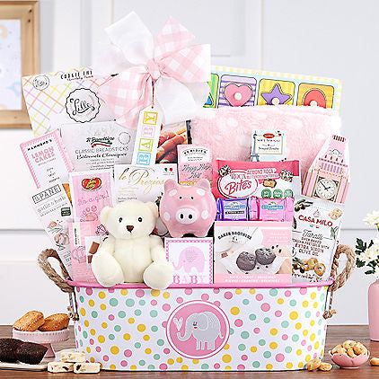 - Ultimate Baby: Baby Girl Gift Basket - Gift basket at TFC&H Co.
