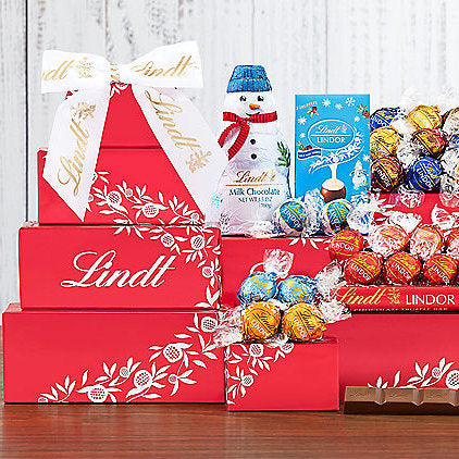 4 7 11 - Lindt Deluxe: Lindt Chocolate & Sweets Gift Tower - Chocolate|Valentines Day|Towers|Valentines Day Towers at TFC&H Co.