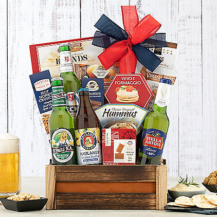 5 11 11 - Non-Alcoholic Premium Beer: Gourmet Snack Gift Basket - Gift basket at TFC&H Co.
