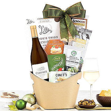 5 9 13 - Cliffside Chardonnay: White Wine Gift Basket - Gift basket at TFC&H Co.