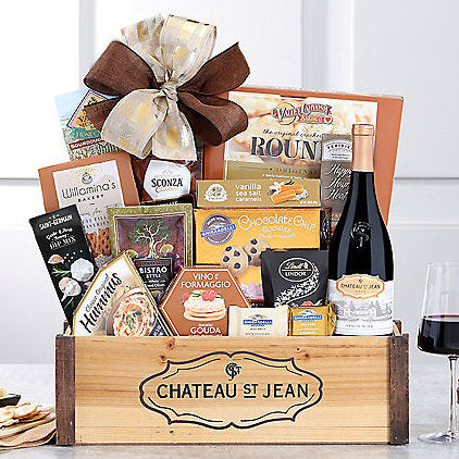 5 12 11 - Chateau St. Jean Pinot Noir: Wine Gift Basket - Gift basket at TFC&H Co.