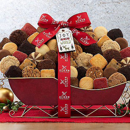 15 19 6 - Christmas Sleigh Delights: Cookie & Brownie Assortment - Gift basket at TFC&H Co.