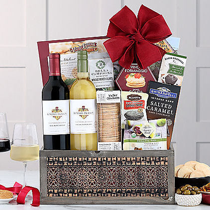 12 33 0 - Kendall-Jackson Red & White Duet: Wine Gift Basket - Food Gift Basket at TFC&H Co.