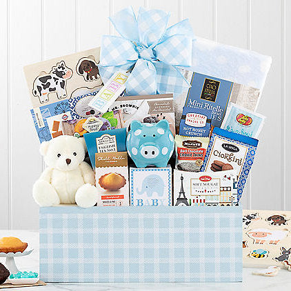 - Hello Baby: Baby Boy Gift Basket - Gift basket at TFC&H Co.
