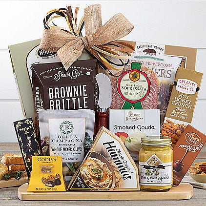 4 12 9 - Classic Charcuterie: Gourmet Cheese Gift Basket - Gift basket at TFC&H Co.